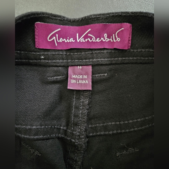 NWT - Vintage Gloria Vanderbilt Black Stretch Classic Amanda Jeans - Size 14 - Picture 6 of 7